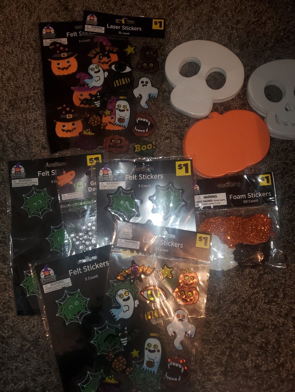Halloween Foam & Sticker Packs